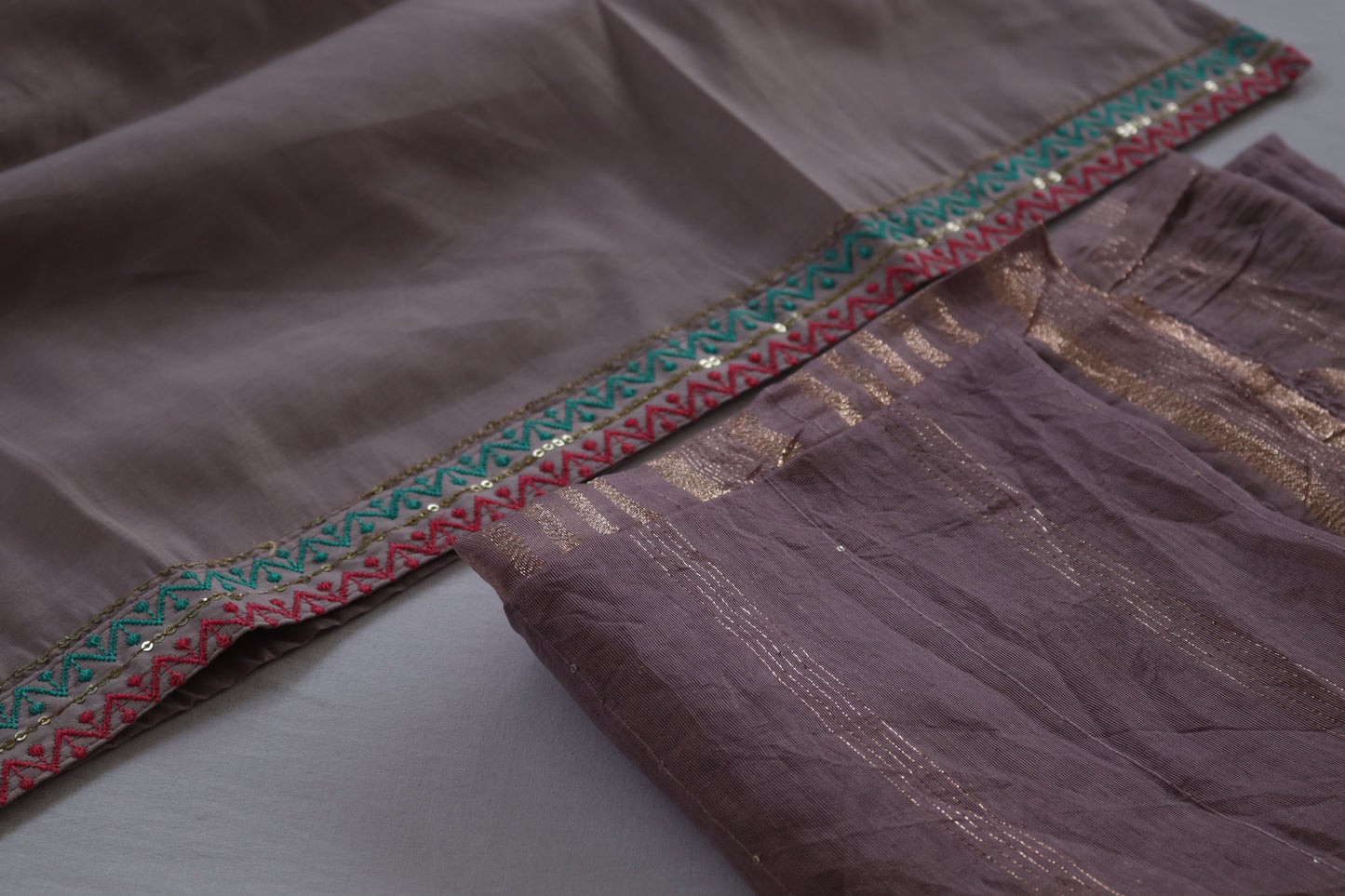 Embroidered Cotton Kurta Set Collection