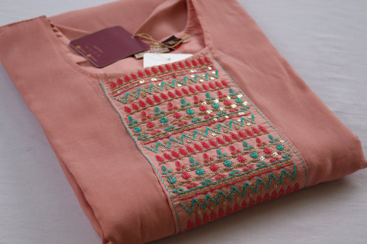 Embroidered Cotton Kurta Set Collection