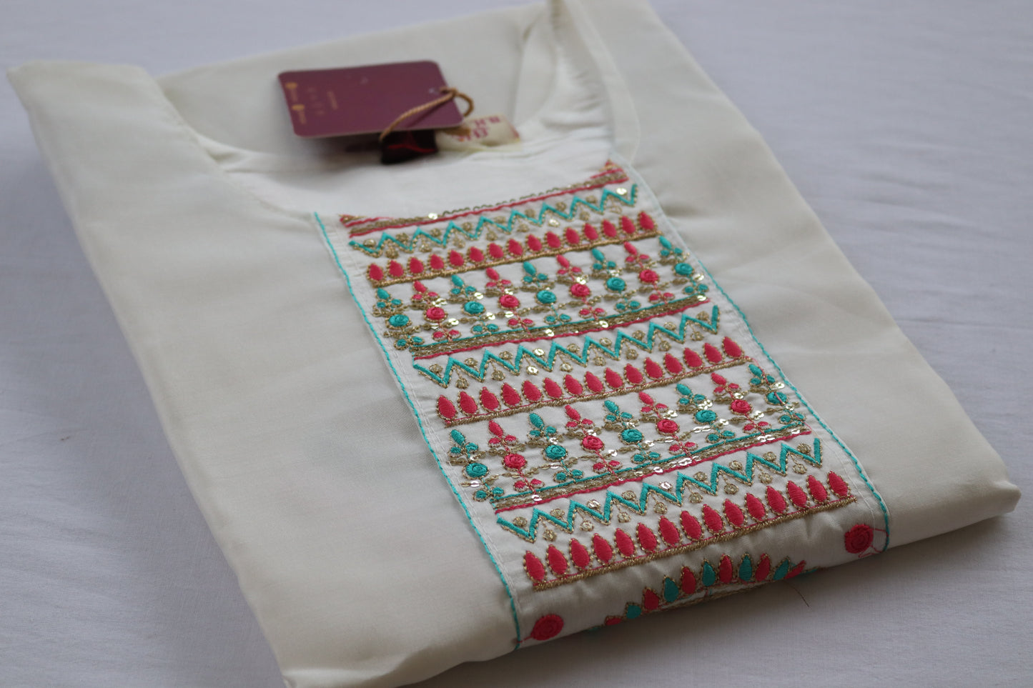 Embroidered Cotton Kurta Set Collection