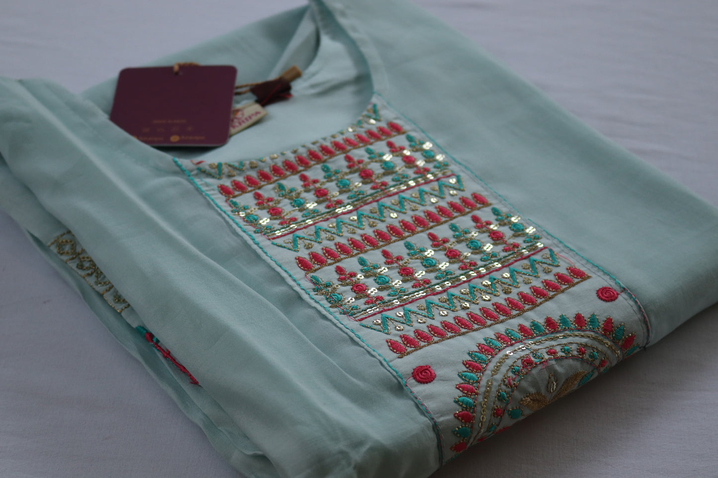 Embroidered Cotton Kurta Set Collection